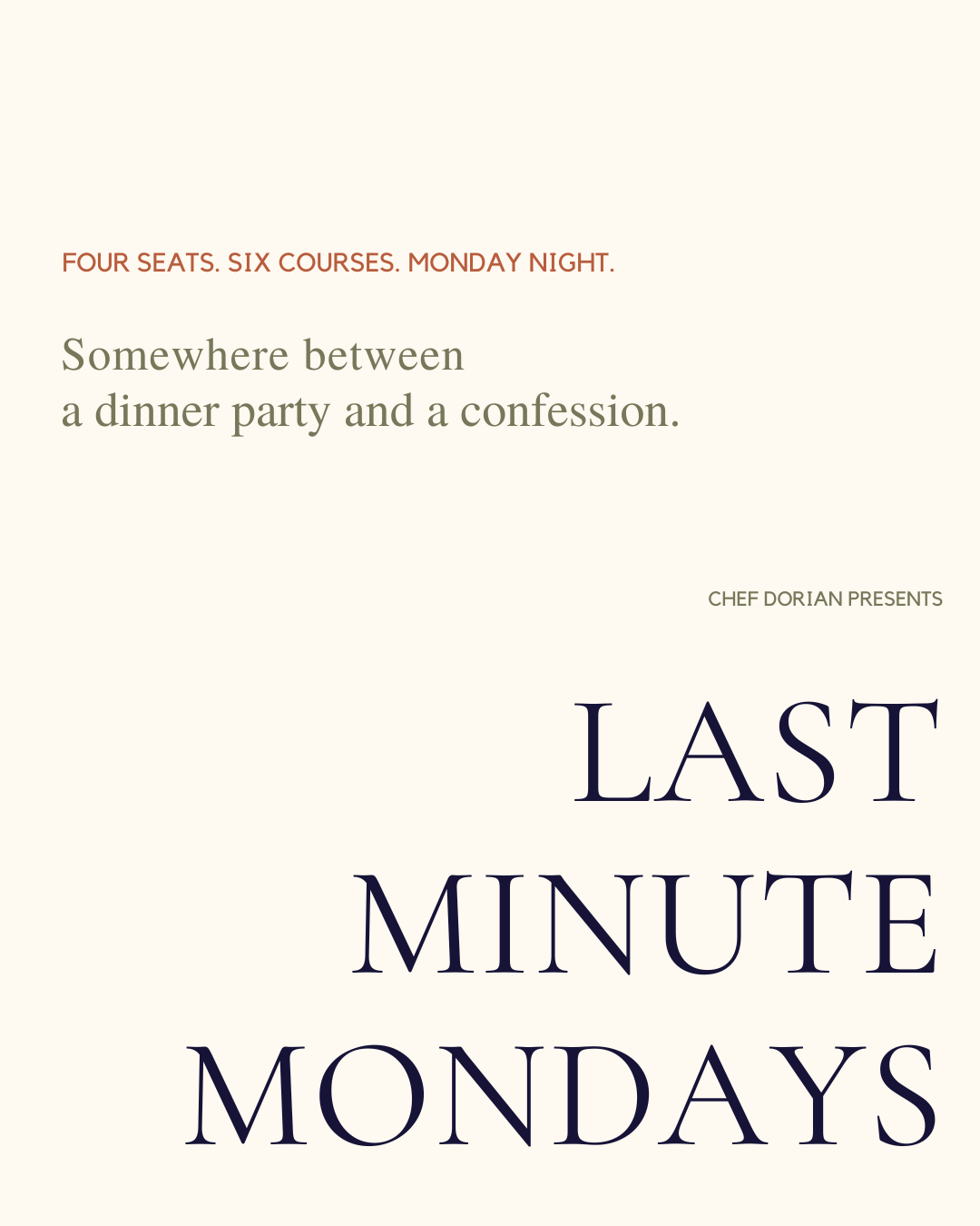 Last Minute Mondays